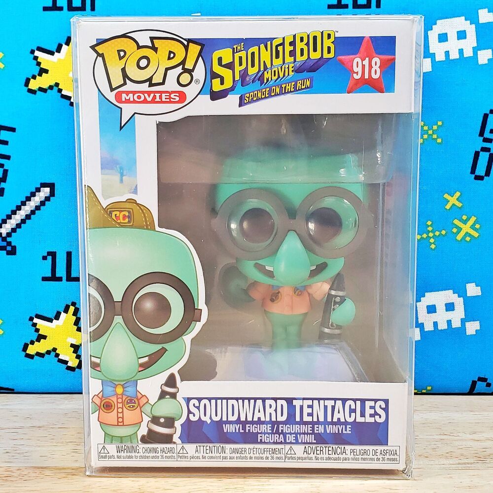 Funko PoP Movies Squidward Tentacles #918 The Spongebob Movie Vinyl + Protector